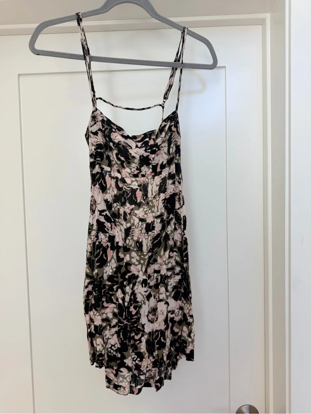 Free People SDR Backless Mini Dress Boho Floral Strappy Open Back Sundress - Picture 2 of 6